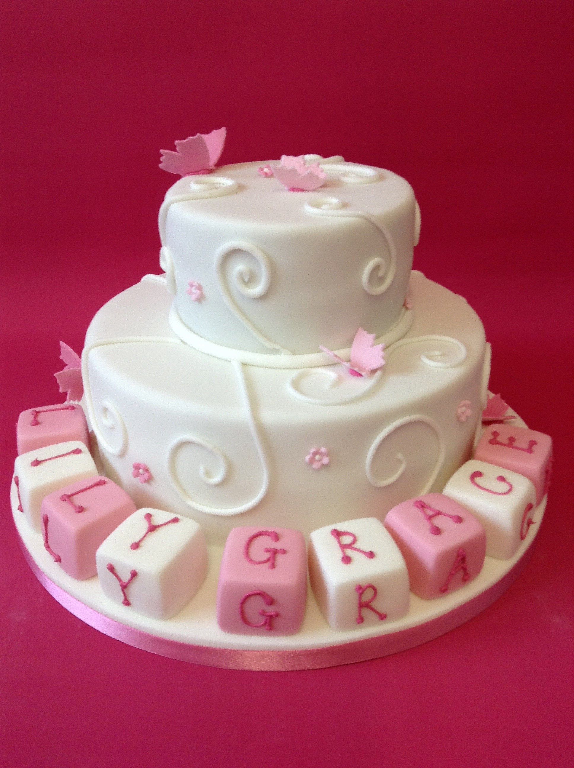 Christening Baby Shower Cakes The Little Cake Cottage